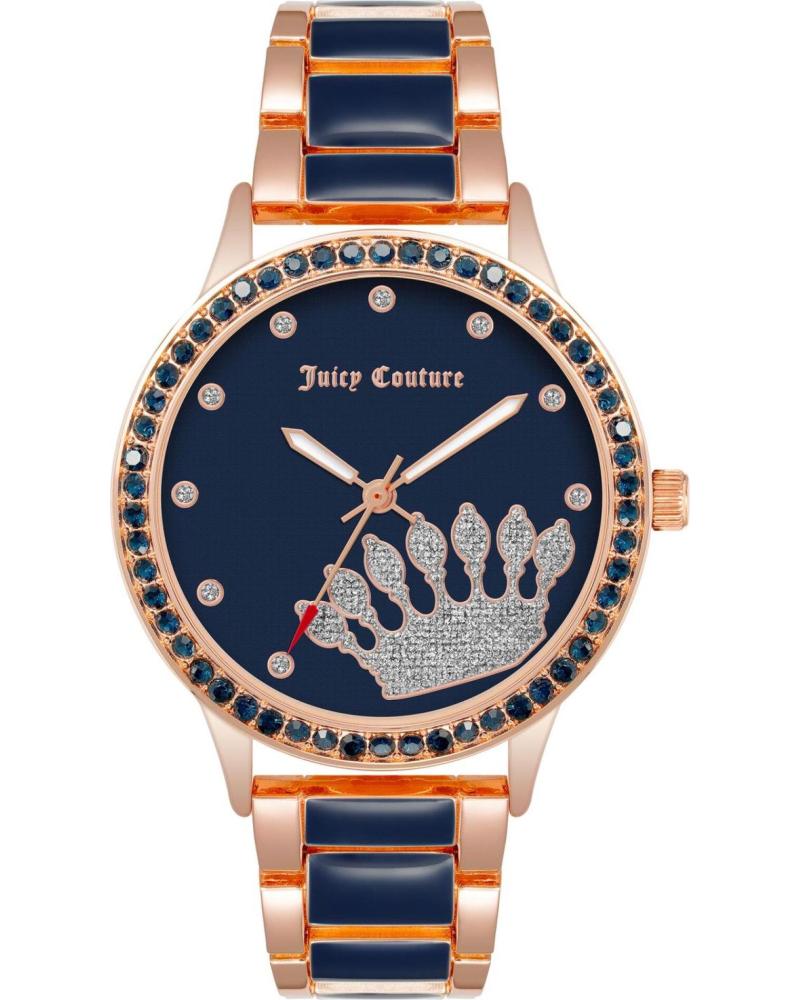 RELOJ JUICY COUTURE JC1334RGNV CON ESFERA AZUL MARINO Y DETALLES ORO ROSA ROSA