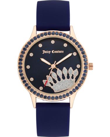 RELOJ JUICY COUTURE JC1342RGNV AZUL CON BISEL DE CRISTALES Y CORONA AZUL