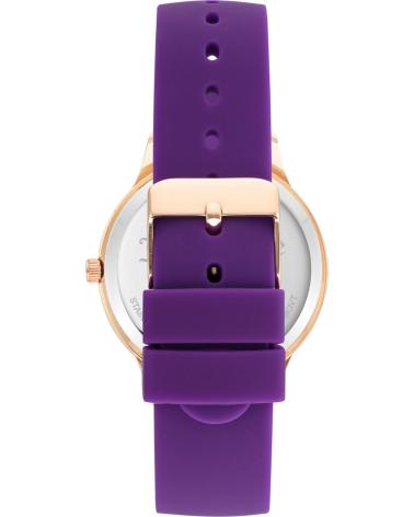 JUICY COUTURE JC1342RGPR UHR LILA MIT KRISTALLLÜNETTE UND KRONE LILA