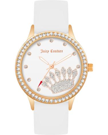 RELOJ JUICY COUTURE JC1342RGWT BLANCO CON BISEL DE CRISTALES Y CORONA BLANCO