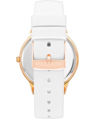 JUICY COUTURE JC1342RGWT UHR WEISS MIT KRISTALLLÜNETTE UND KRONE BLANCO