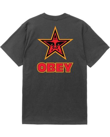 OBEY STAR VINTAGE T-SHIRT SCHWARZ