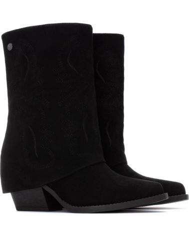 BOTTINE COWBOY XTI 144470 NOIRE MI-HAUTE NEGRO