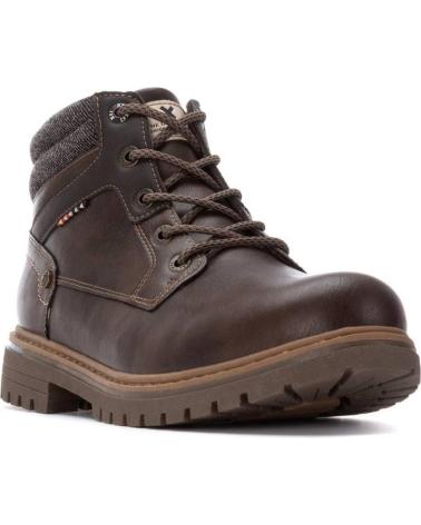XTI MEN'S BOOTS 144564 BROWN WITH LACES MARRON