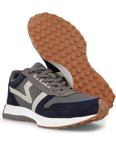 PAREDES FORTALENY TÊNIS CASUAL CINZA-AZUL GRIS AMARILLO GRIS AMARILLO