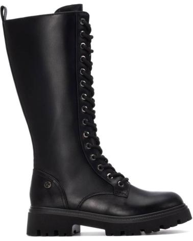 XTI 144656 BOTTE HAUTE NOIRE À LACETS STYLE MILITAIRE NEGRO