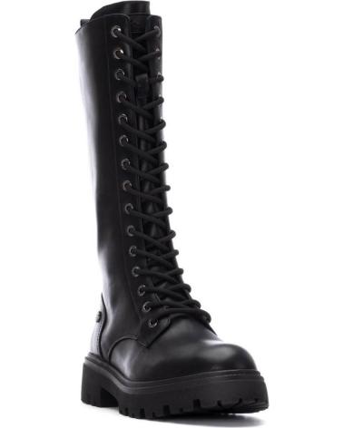 XTI 144656 BOTTE HAUTE NOIRE À LACETS STYLE MILITAIRE NEGRO