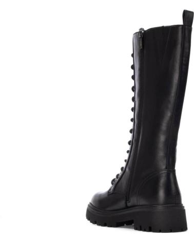 XTI 144656 BOTTE HAUTE NOIRE À LACETS STYLE MILITAIRE NEGRO