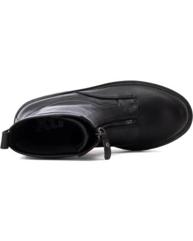 BOTTINE PLATE XTI 144661 NOIRE AVEC FERMETURE ÉCLAIR FRONTALE NEGRO
