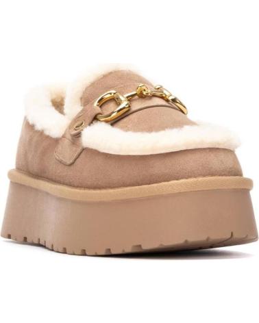 MOCASSINS XTI 144720 BEIGE FOURRÉS À PLATEFORME BEIGE