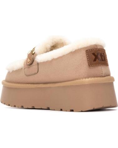 MOCASSINS XTI 144720 BEIGE FOURRÉS À PLATEFORME BEIGE