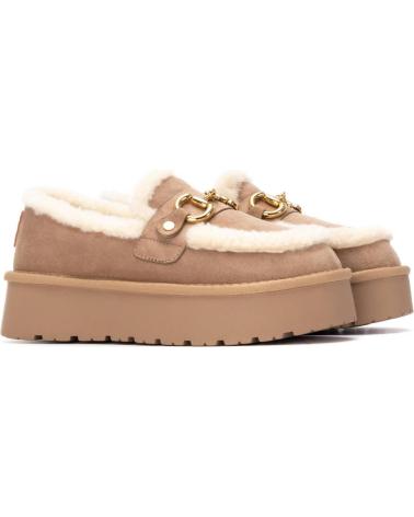 MOCASSINS XTI 144720 BEIGE FOURRÉS À PLATEFORME BEIGE