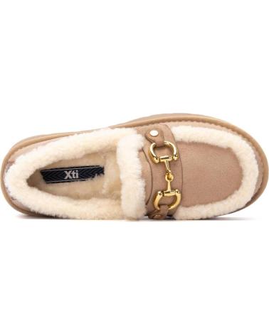 MOCASSINS XTI 144720 BEIGE FOURRÉS À PLATEFORME BEIGE