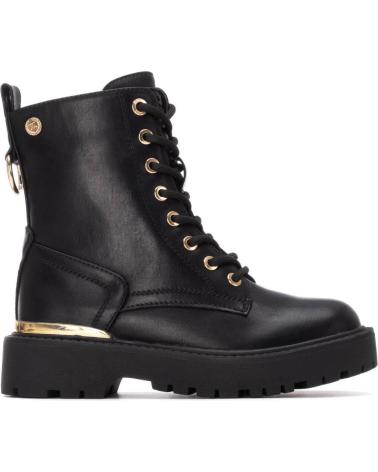 STIVALE XTI 151342 NERO CON LACCI E PLATFORM NEGRO
