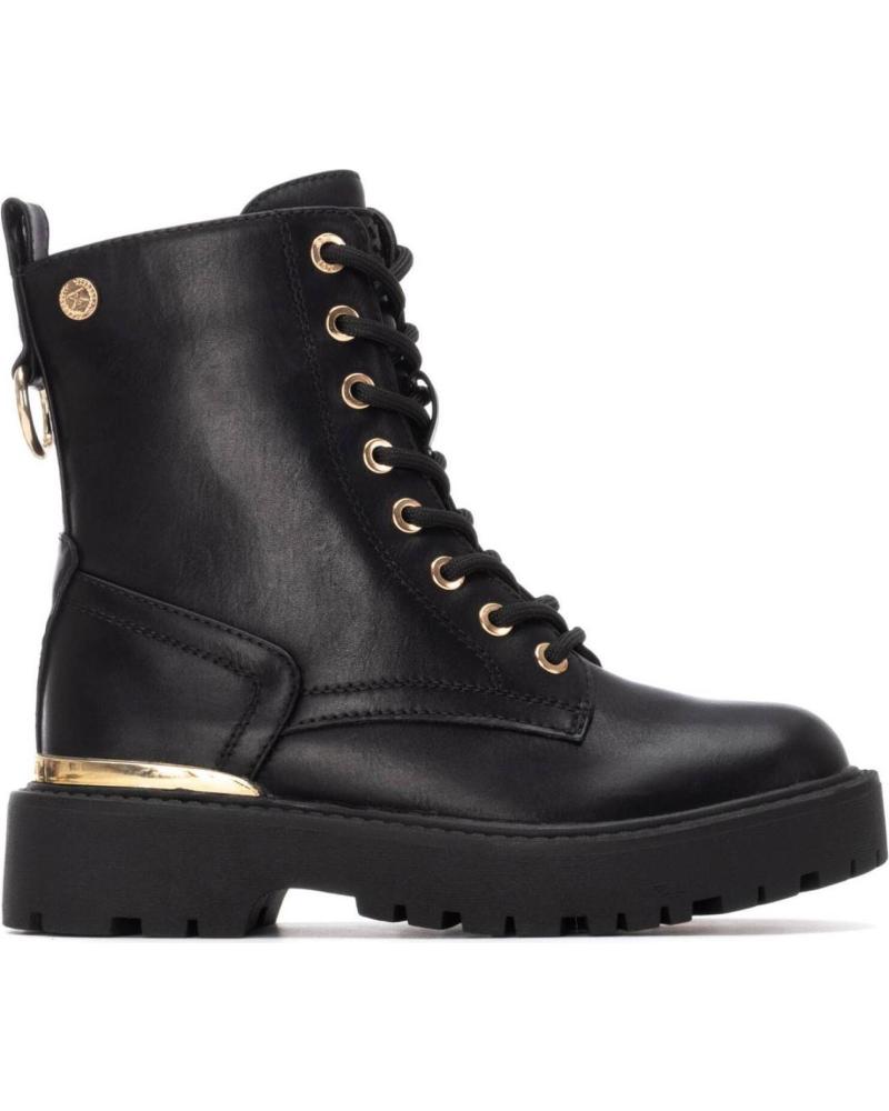 STIVALE XTI 151342 NERO CON LACCI E PLATFORM NEGRO