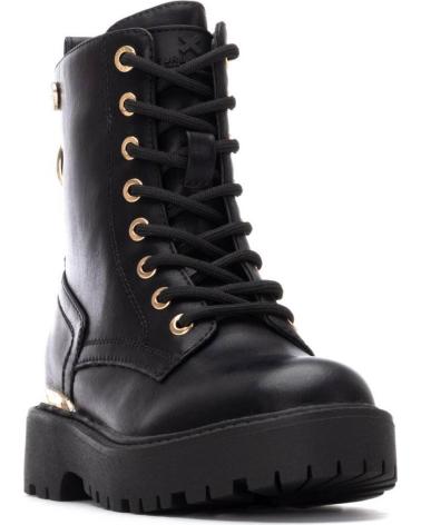 STIVALE XTI 151342 NERO CON LACCI E PLATFORM NEGRO