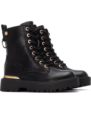 STIVALE XTI 151342 NERO CON LACCI E PLATFORM NEGRO