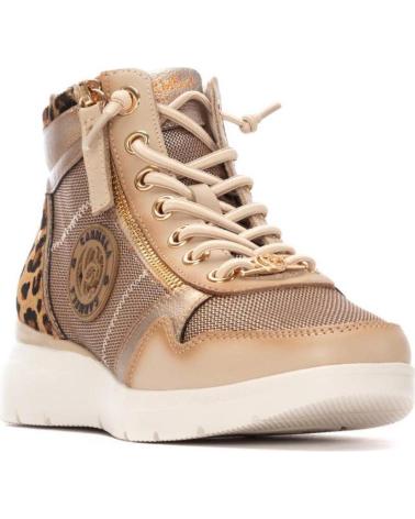 BASKETS MONTANTES CARMELA 162514 BEIGE AVEC IMPRIMÉ ANIMALIER BEIGE