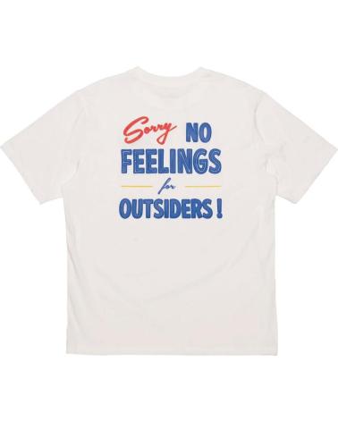T-SHIRT AND FEELINGS NO FEELINGS MANGA CURTA BRANCO COM ESTAMPA MULTICOLORIDA MULTICOLOR