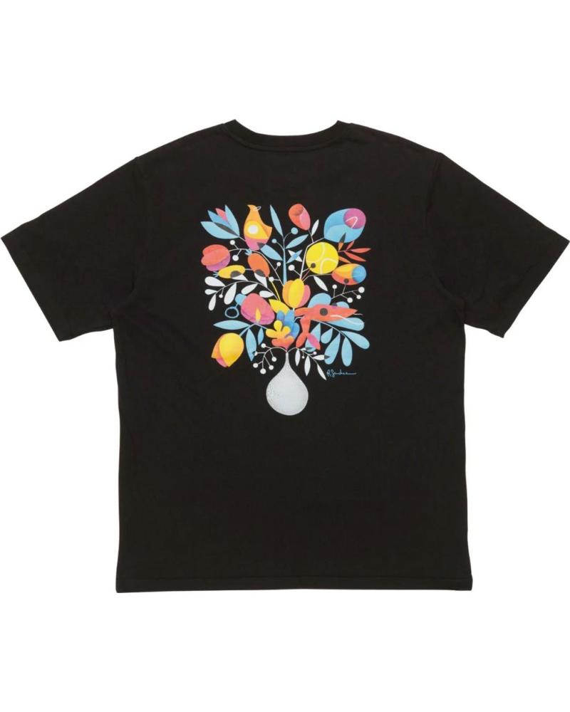 T-SHIRT AND FEELINGS FLEURS NOIR MULTICOLORE MULTICOLOR