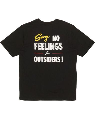 T-SHIRT AND FEELINGS NO FEELINGS MANGA CURTA PRETA MULTICOLOR MULTICOLOR