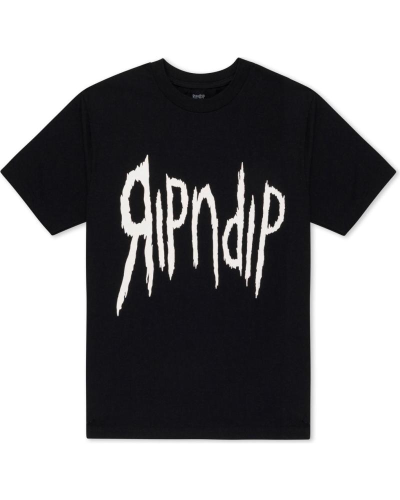 RIPNDIP INSANO TEE T-SHIRT NERA MULTICOLORE MULTICOLOR