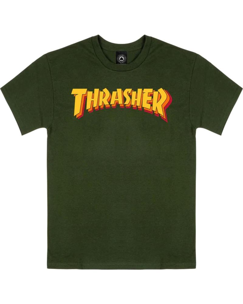 T-SHIRT THRASHER STACKED VERDE MULTICOLOR MULTICOLOR