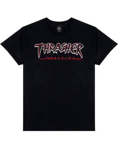 T-SHIRT THRASHER SLASH PRETO MULTICOLOR MULTICOLOR