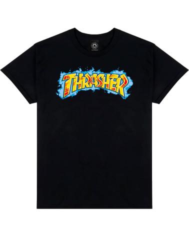 T-SHIRT THRASHER GRAFF PRETO MULTICOLOR MULTICOLOR