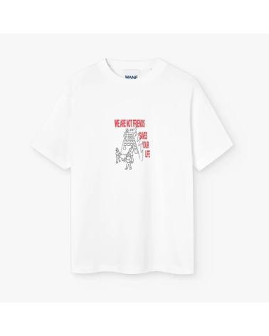 T-SHIRT WE ARE NOT FRIENDS SVED BY WANF BRANCO MULTICOLOR MULTICOLOR