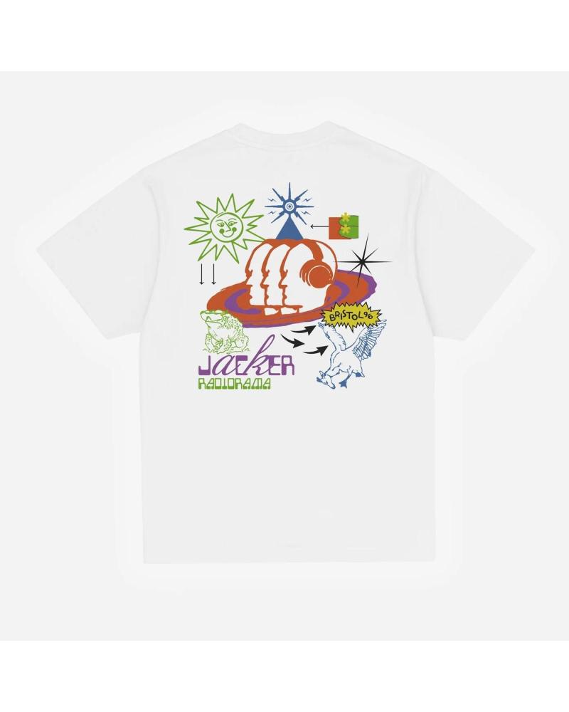 T-SHIRT JACKER BRISTOL BRANCO MULTICOLORIDO MULTICOLOR