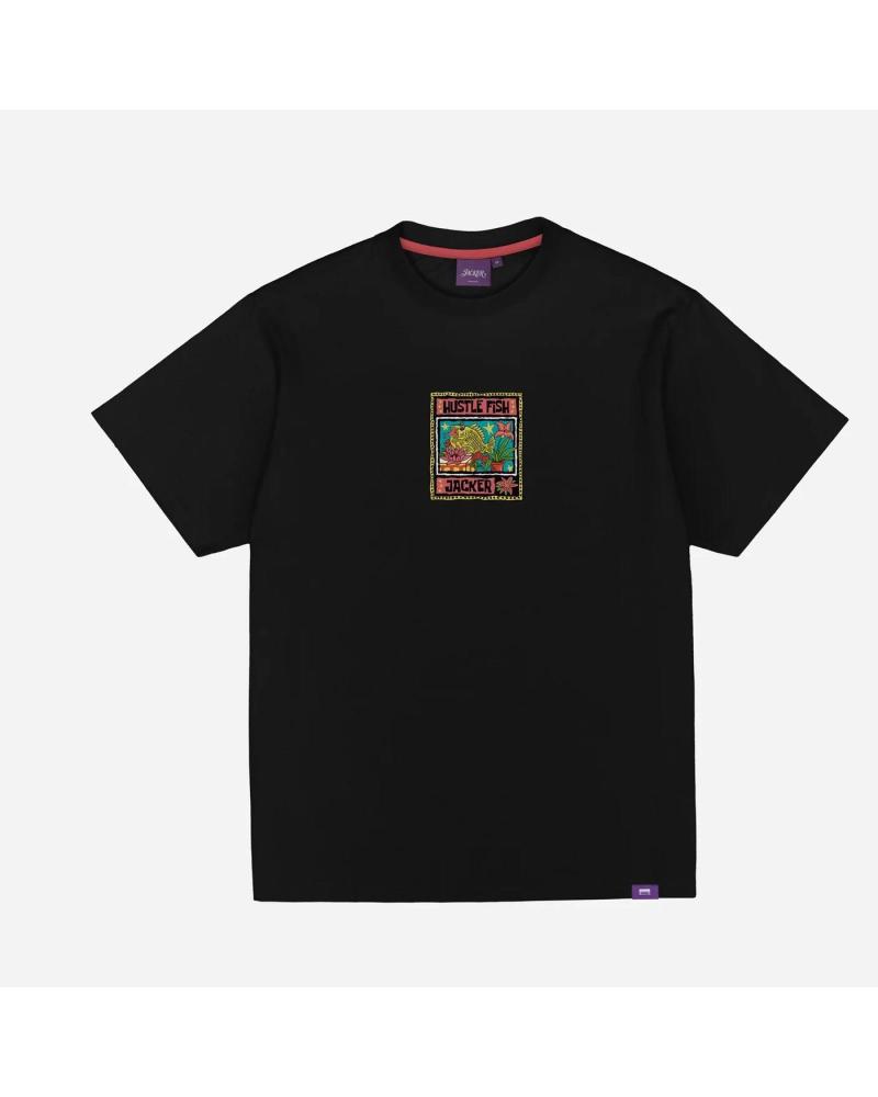 T-SHIRT JACKER CARPY BOB PRETO MULTICOLORIDO MULTICOLOR