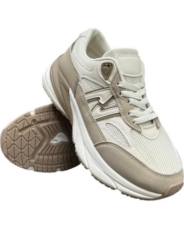 CALZADOMANIA ATHLETIC SNEAKERS WIDE SOLE NEW TAUPE TAUPE