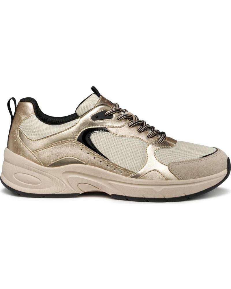 GEOX SNEAKERS ZARVIA D55YLA C1S2L PAPYRUS-LT GOLD C1S2L PAPYRUS-LT GOLD