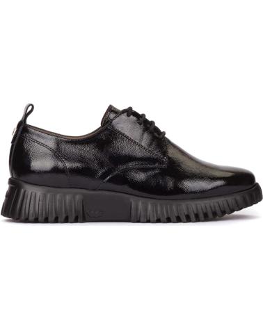 WONDERS FLEXFLY 01 A-4401 BLACK BLUCHER SHOE NEGRO
