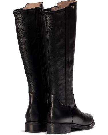 STIVALI ALTI PIATTI WONDERS CODIGREE C-54100 IN PELLE NERA NEGRO