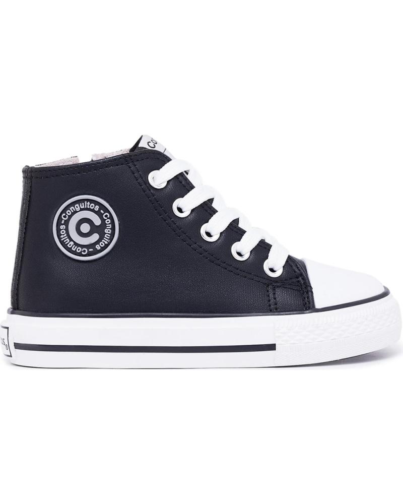 CONGUITOS ZAPATILLA ALTA 283115 BASIC BLACK BLACK