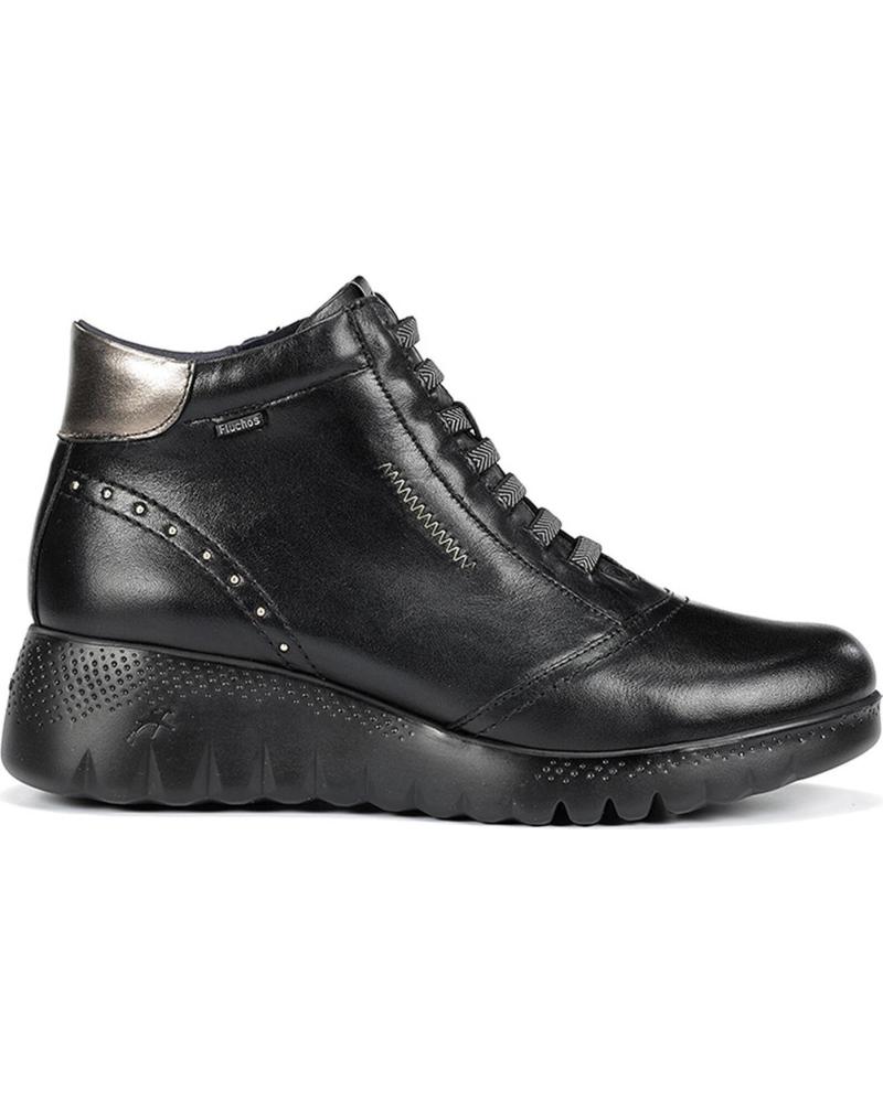 BOTTINE FLUCHOS LIVE F2246 NOIRE À TALON COMPENSÉ NEGRO