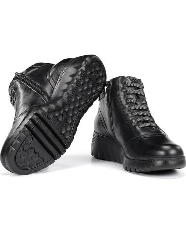 BOTTINE FLUCHOS LIVE F2246 NOIRE À TALON COMPENSÉ NEGRO