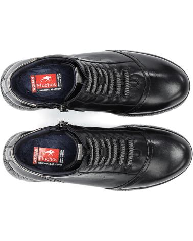 BOTTINE FLUCHOS LIVE F2246 NOIRE À TALON COMPENSÉ NEGRO