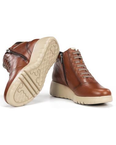 BOTTINE FLUCHOS LIVE F2246 CUIR EN CUIR AVEC TALON COMPENSÉ CUERO