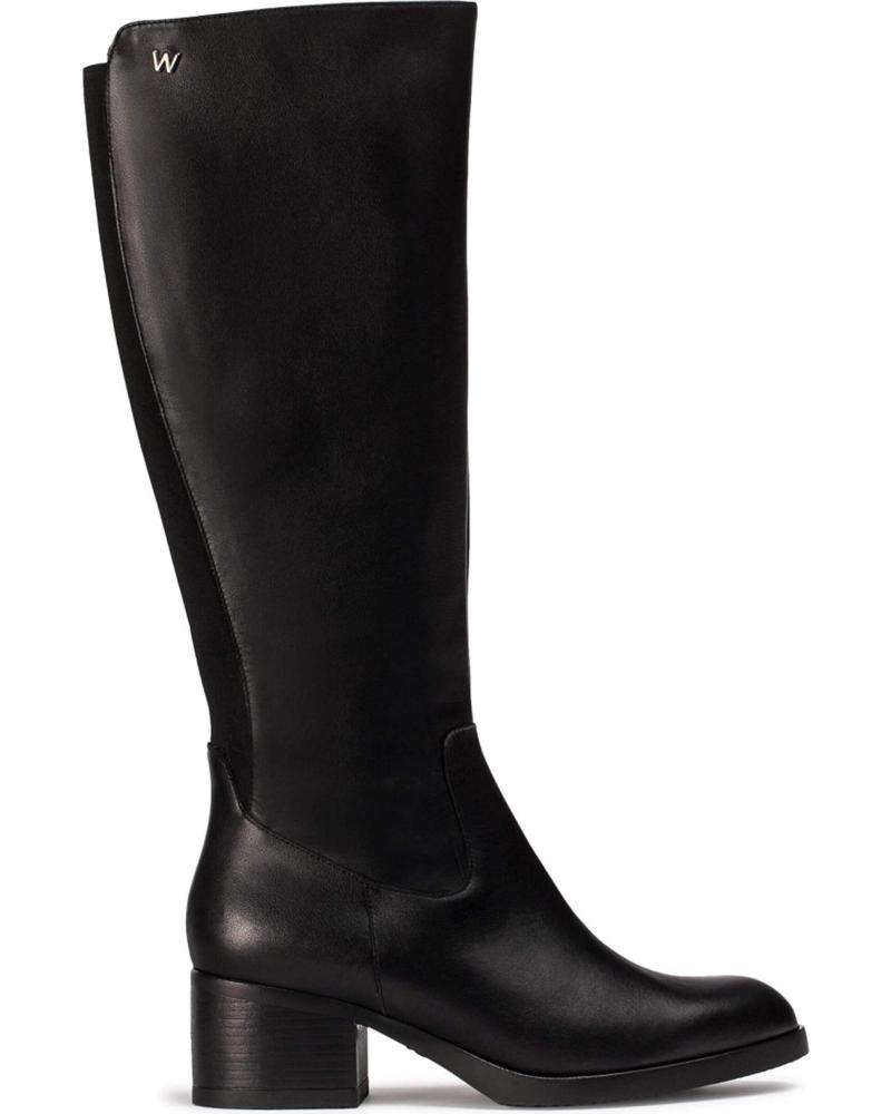 WONDERS BOTAS PARA MUJER SANTAFE G-6250 NEGRO