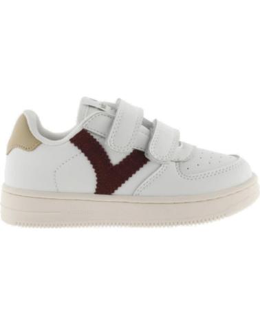 ZAPATILLAS VICTORIA TIEMPO TIRAS EFECTO PIEL BURDEOS RED RED