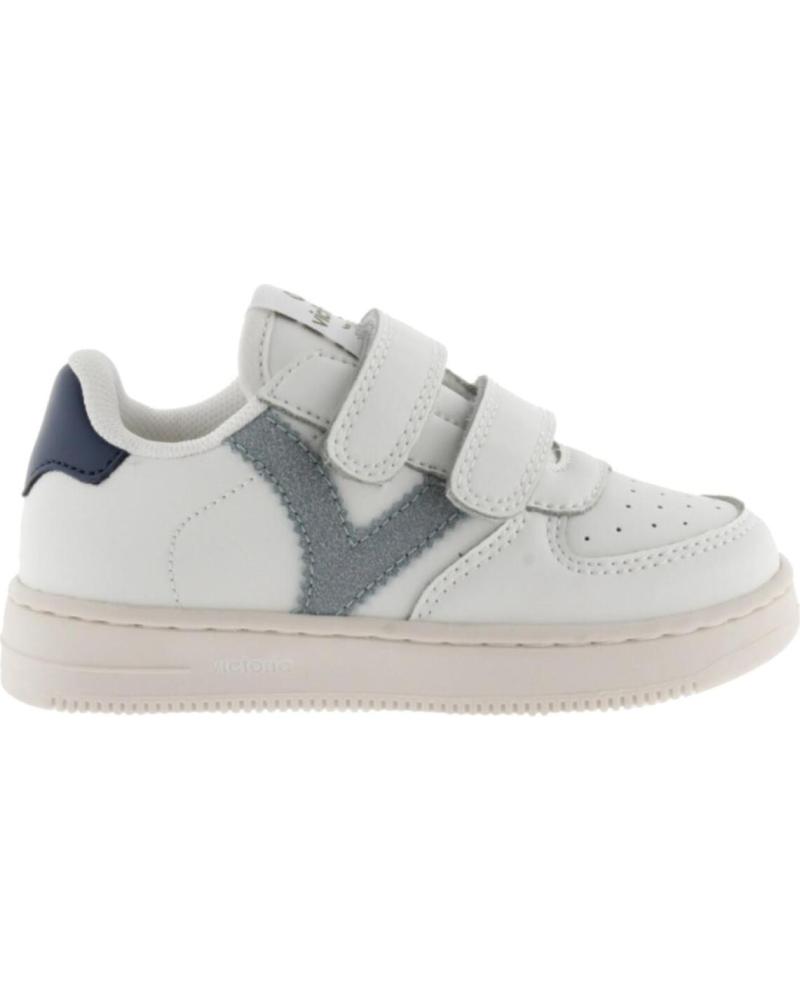 BASKETS VICTORIA TIEMPO TIRAS EFFET CUIR JADE BLUE BLUE