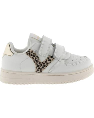 VICTORIA ZAPATILLAS TIEMPO VELCRO EFECTO PIEL FANTASÍA BEIGE BEIGE