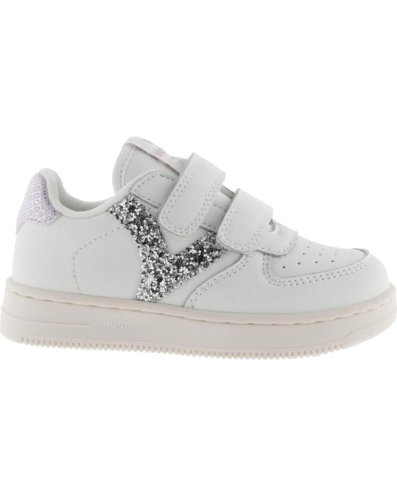 VICTORIA SCARPE DA GINNASTICA TIEMPO VELCRO EFFETTO PELLE FANTASIA LILLA