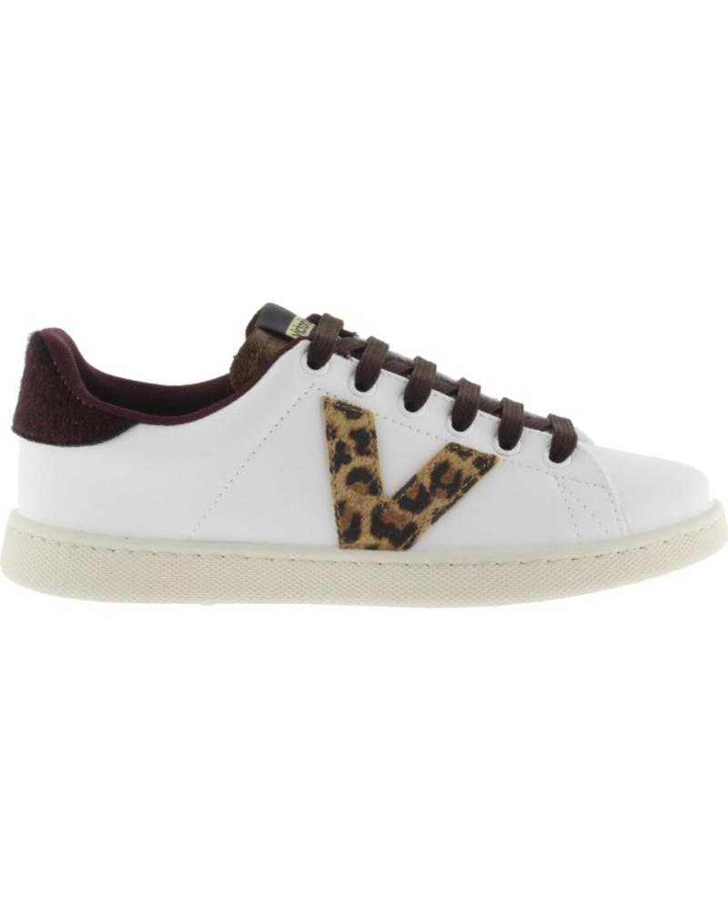 BASKETS VICTORIA EFFET CUIR IMPRIMÉ ANIMAL BORDEAUX RED