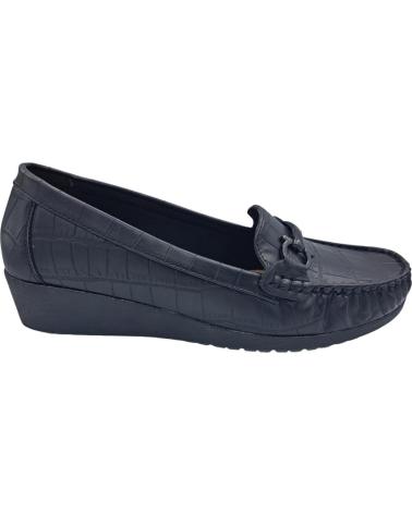 CALZADOMANIA BLACK WEDGE LOAFER NEGRO