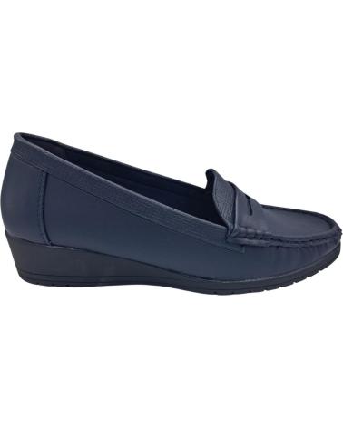 CALZADOMANIA WEDGE LOAFER NAVY MARINO
