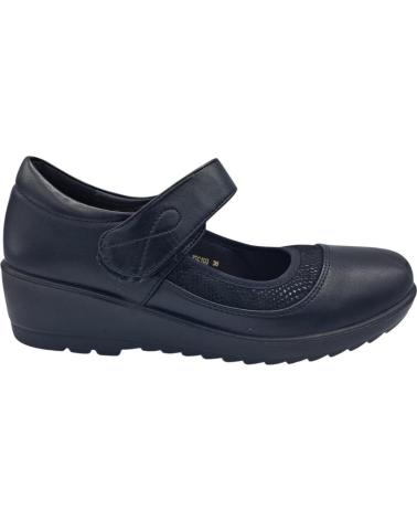 CALZADOMANIA STRAP WEDGE SHOE BLACK NEGRO